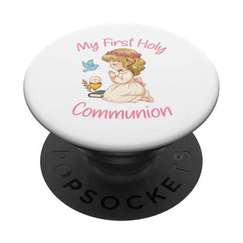 Christliche Kommunion mit Aufschrift "Taufe This Girl Just Got Baptized Christliche Kommunion" PopSockets Klebender PopGrip Christliche Kommunion mit Aufschrift "Taufe This Girl Just Got Baptized Christliche Kommunion" PopSockets Klebender PopGrip von Christian Religious 1st Communion Outfits