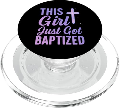 Christliche Kommunion mit Aufschrift "Taufe This Girl Just Got Baptized Christliche Kommunion" PopSockets PopGrip für MagSafe Christliche Kommunion mit Aufschrift "Taufe This Girl Just Got Baptized Christliche Kommunion" PopSockets PopGrip für MagSafe von Christian Religious 1st Communion Outfits