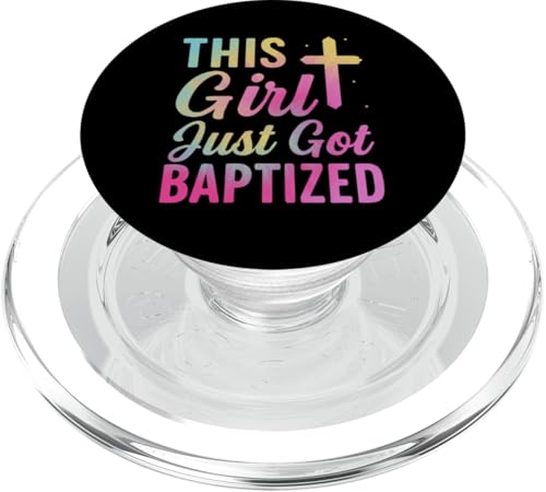 Christliche Kommunion mit Aufschrift "Taufe This Girl Just Got Baptized Christliche Kommunion" PopSockets PopGrip für MagSafe Christliche Kommunion mit Aufschrift "Taufe This Girl Just Got Baptized Christliche Kommunion" PopSockets PopGrip für MagSafe von Christian Religious 1st Communion Outfits