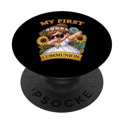 My First Communion Girls Dabbing 1st Religious Sakrament PopSockets Klebender PopGrip My First Communion Girls Dabbing 1st Religious Sakrament PopSockets Klebender PopGrip von Christian Religious 1st Communion Outfits