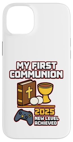 My First Communion Jungen Mädchen Gamer 1st Religious Sakrament Hülle für iPhone 14 Plus My First Communion Jungen Mädchen Gamer 1st Religious Sakrament Hülle für iPhone 14 Plus von Christian Religious 1st Communion Outfits