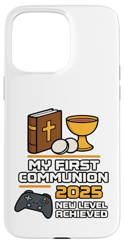 My First Communion Jungen Mädchen Gamer 1st Religious Sakrament Hülle für iPhone 15 Pro Max My First Communion Jungen Mädchen Gamer 1st Religious Sakrament Hülle für iPhone 15 Pro Max von Christian Religious 1st Communion Outfits
