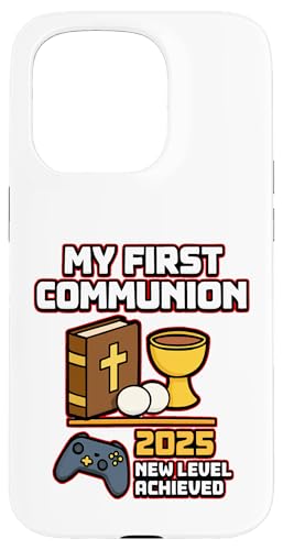 My First Communion Jungen Mädchen Gamer 1st Religious Sakrament Hülle für iPhone 15 Pro My First Communion Jungen Mädchen Gamer 1st Religious Sakrament Hülle für iPhone 15 Pro von Christian Religious 1st Communion Outfits