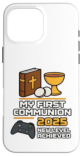 My First Communion Jungen Mädchen Gamer 1st Religious Sakrament Hülle für iPhone 16 Pro Max My First Communion Jungen Mädchen Gamer 1st Religious Sakrament Hülle für iPhone 16 Pro Max von Christian Religious 1st Communion Outfits