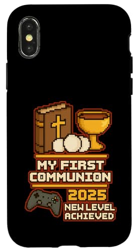 My First Communion Jungen Mädchen Gamer 1st Religious Sakrament Hülle für iPhone X/XS My First Communion Jungen Mädchen Gamer 1st Religious Sakrament Hülle für iPhone X/XS von Christian Religious 1st Communion Outfits