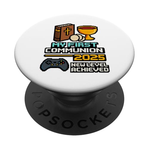 My First Communion Jungen Mädchen Gamer 1st Religious Sakrament PopSockets Klebender PopGrip My First Communion Jungen Mädchen Gamer 1st Religious Sakrament PopSockets Klebender PopGrip von Christian Religious 1st Communion Outfits