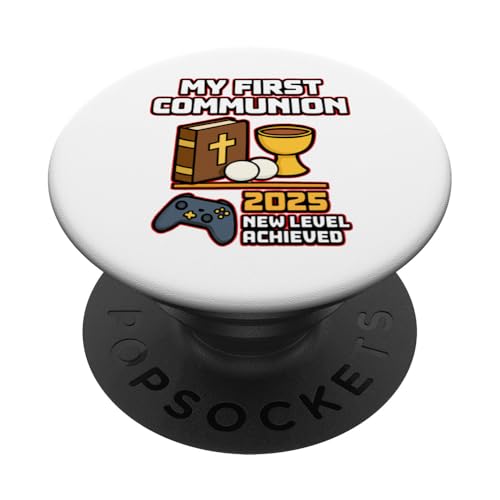 My First Communion Jungen Mädchen Gamer 1st Religious Sakrament PopSockets Klebender PopGrip My First Communion Jungen Mädchen Gamer 1st Religious Sakrament PopSockets Klebender PopGrip von Christian Religious 1st Communion Outfits