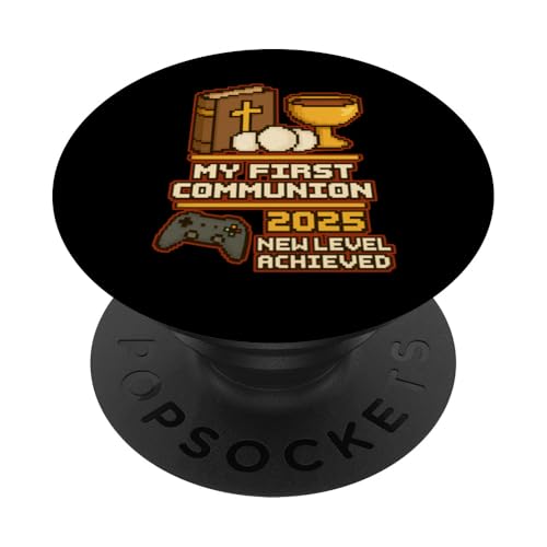 My First Communion Jungen Mädchen Gamer 1st Religious Sakrament PopSockets Klebender PopGrip My First Communion Jungen Mädchen Gamer 1st Religious Sakrament PopSockets Klebender PopGrip von Christian Religious 1st Communion Outfits