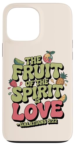 Fruit of the Spirit Galater Christian Retro Bibelvers Hülle für iPhone 13 Pro Max von Christian Scripture Quote Retro Advertisement