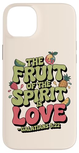 Fruit of the Spirit Galater Christian Retro Bibelvers Hülle für iPhone 14 Plus von Christian Scripture Quote Retro Advertisement