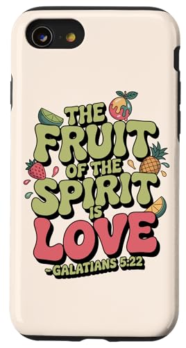 Fruit of the Spirit Galater Christian Retro Bibelvers Hülle für iPhone SE (2020) / 7 / 8 von Christian Scripture Quote Retro Advertisement