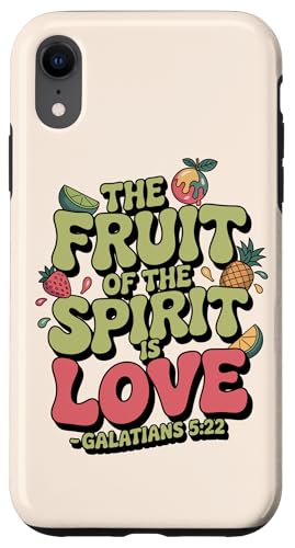 Fruit of the Spirit Galater Christian Retro Bibelvers Hülle für iPhone XR Fruit of the Spirit Galater Christian Retro Bibelvers Hülle für iPhone XR von Christian Scripture Quote Retro Advertisement
