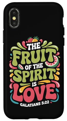 Fruit of the Spirit Galatians 5:22 Zitat Retro Bibelvers Hülle für iPhone X/XS Fruit of the Spirit Galatians 5:22 Zitat Retro Bibelvers Hülle für iPhone X/XS von Christian Scripture Quote Retro Advertisement