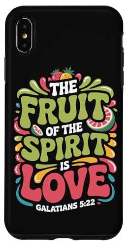 Fruit of the Spirit Galatians 5:22 Zitat Retro Bibelvers Hülle für iPhone XS Max Fruit of the Spirit Galatians 5:22 Zitat Retro Bibelvers Hülle für iPhone XS Max von Christian Scripture Quote Retro Advertisement