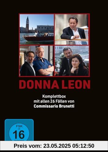 Donna Leon: Commissario Brunetti - Komplettbox (26 Filme) [13 DVDs] von Christian von Castelberg