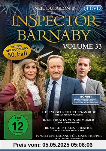 Inspector Barnaby Vol.33 [4 DVDs] inkl. Neil Dudgeons 50. Fall und über eine Stunde Bonusmaterial von Christine Lalla