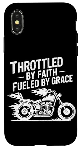 Christliche Biker Throttled By Faith Fueled By Grace Hülle für iPhone X/XS Christliche Biker Throttled By Faith Fueled By Grace Hülle für iPhone X/XS von Christliche Biker Glauben Motorradfahrer Hingabe