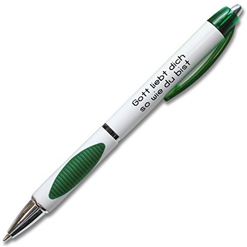 °° Kugelschreiber"Gott liebt dich so wie du bist" (grün) von Christliche Geschenkideen