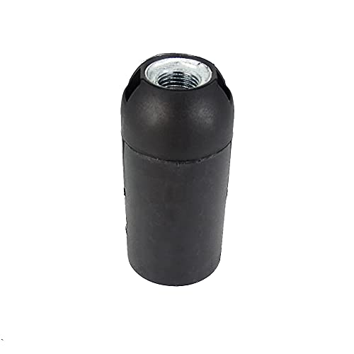 E14 Fassung Schwarz Matt Glattmantel u. Rastkappe M10x1 Metall-Gewinde Schraubfassung für Glühlampe und LED E14 Fassung Schwarz Matt Glattmantel u. Rastkappe M10x1 Metall-Gewinde Schraubfassung für Glühlampe und LED von Christoph Palme Leuchten