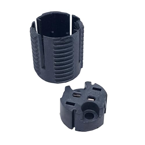 12V Fassung für Lampe G4/GU4/GZ4/GX5.3/GY6.35 Kombifassung Außengewinde 20,8x2mm LED oder Halogen Schwarz von Christoph Palme
