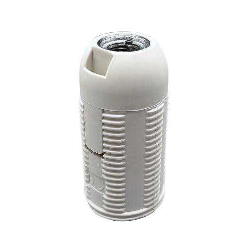 E14 Lampenfassung Weiß 2-teilig mit M10x1 Feingewinde Fassung für Glühlampen und LED Version B E14 Lampenfassung Weiß 2-teilig mit M10x1 Feingewinde Fassung für Glühlampen und LED Version B von Christoph Palme