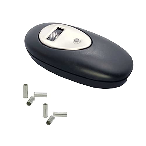 LED Dimmer 4-100W / HV-Halogen 25-160W Schwarz | Universaldimmer Handdimmer Schnurdimmer mit Drehregler & Aderendhülsen von Christoph Palme
