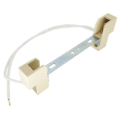 R7s Lampenfassung 142mm Block für 118mm LED oder Halogenstab mit 24cm Litze Hochvolt-Fassung Steatit von Christoph Palme