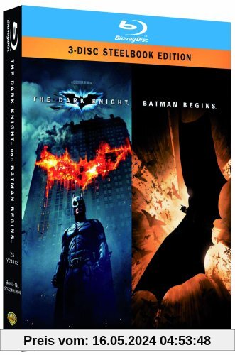 Batman - The Dark Knight/Batman Begins - Steelbook [Blu-ray] von Christopher Nolan