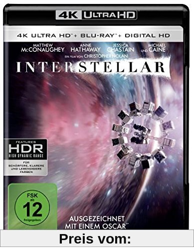 Interstellar  (4K Ultra HD + 2D-Blu-ray) (2-Disc Version) [Blu-ray] von Christopher Nolan
