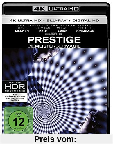 Prestige - Meister der Magie (4K Ultra HD + 2D-Blu-ray) (2-Disc Version)  [Blu-ray] von Christopher Nolan