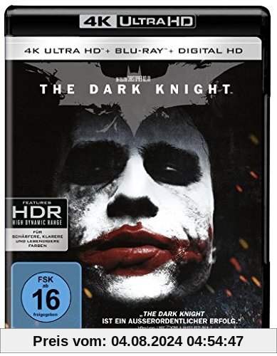 The Dark Knight (4K Ultra HD + 2D-Blu-ray) (2-Disc Version)  [Blu-ray] von Christopher Nolan