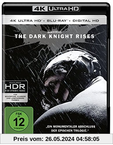 The Dark Knight Rises (4K Ultra HD + 2D-Blu-ray) (2-Disc Version)  [Blu-ray] von Christopher Nolan
