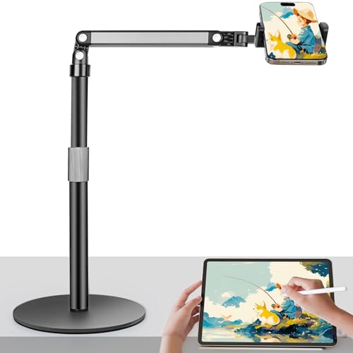 Handyhalterung Tisch Overhead Stativ Handy Ständer TischTelefonständer zum Filmen 360° Verstellbarer mit Robuste Basis Kompatibel mit iPhone 16 15 14/Samsung/Huawei/Xiaomi/Redmi Smartphones Handyhalterung Tisch Overhead Stativ Handy Ständer TischTelefonständer zum Filmen 360° Verstellbarer mit Robuste Basis Kompatibel mit iPhone 16 15 14/Samsung/Huawei/Xiaomi/Redmi Smartphones von ChromLives