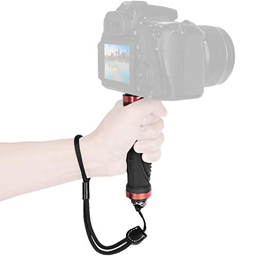 Kamera Griff Hand Halterung mit Kamera Handschlaufe ChromLives Handgriff Kamera Stabilisator mit 1/4" Außengewinde für Digitale Videokamera Camcorder Action-Kamera LED-Videoleuchte Smartphone von ChromLives