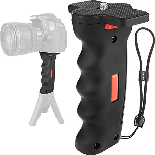 Kamera Handgriff Stabilisator Camcorder Griff mit 1/4 Zoll Schraube und Gewindelöcher, DSLR Systemkamera Halter Ergonomisch Handheld Kameragriff Stabilisatoren Tragehilfen von ChromLives