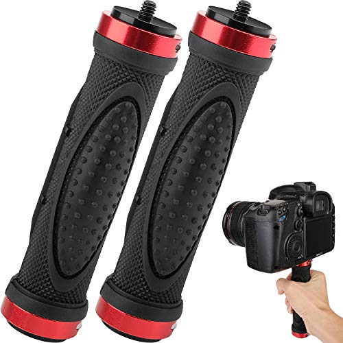 Kamera Handgriff Stabilisator DSLR Grip Kamera Video Stabilizer Kamera Hand Stick mit 1/4"-Außengewinde für Digital Videokamera Camcorder Action-Kamera LED Videolicht Smartphone 2 Stück von ChromLives