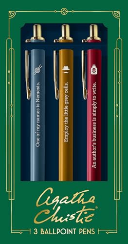 Agatha Christie Pen Set: 3 Ballpoint Pens von Chronicle Books