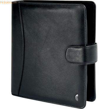 Chronoplan Kalender-Ringbuch A5 Compact Standard Leder schwarz Chronoplan Kalender-Ringbuch A5 Compact Standard Leder schwarz von Chronoplan