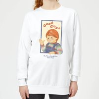 Chucky Good Guys Retro Damen Pullover - Weiß - L von Chucky