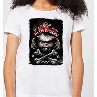 Chucky  Hi I'm Chucky Damen T-Shirt - Weiß - L von Chucky