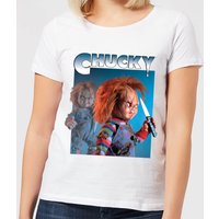 Chucky  Nasty 90's Damen T-Shirt - Weiß - L von Chucky