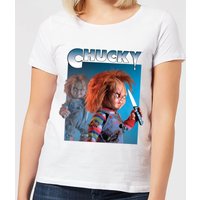 Chucky  Nasty 90's Damen T-Shirt - Weiß - S von Chucky