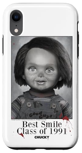 Chucky School Photo Best Smile Class Of 1991 Black And White Hülle für iPhone XR von Chucky