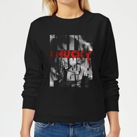 Chucky Typographic Damen Pullover - Schwarz - XL von Chucky