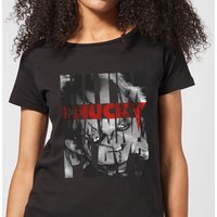 Chucky  Typographic Damen T-Shirt - Schwarz - 3XL von Chucky