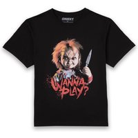 Chucky Wanna Play? Herren T-Shirt - Schwarz - 3XL von Chucky