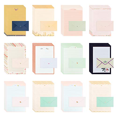 Briefpapier A5,Chudian 72 Blatt Briefpapier Mit 36x Briefumschlag Briefbogen Sets A5 Niedliche Briefpapier mit Linien für Kinder Mädchen Jungen in 10 Süße Stile Briefpapier A5,Chudian 72 Blatt Briefpapier Mit 36x Briefumschlag Briefbogen Sets A5 Niedliche Briefpapier mit Linien für Kinder Mädchen Jungen in 10 Süße Stile von Chudian