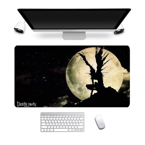 Chukamalilayi Death Note Mauspad, Anime-Mauspad, leicht, Yagami/L/Ryuuku, bedruckt, Gaming-Computer, Tastatur, Laptop-Matte, wasserabweisend, Mauspad für Büro, Studenten, Desktop (4, 80 x 30 cm) von Chukamalilayi