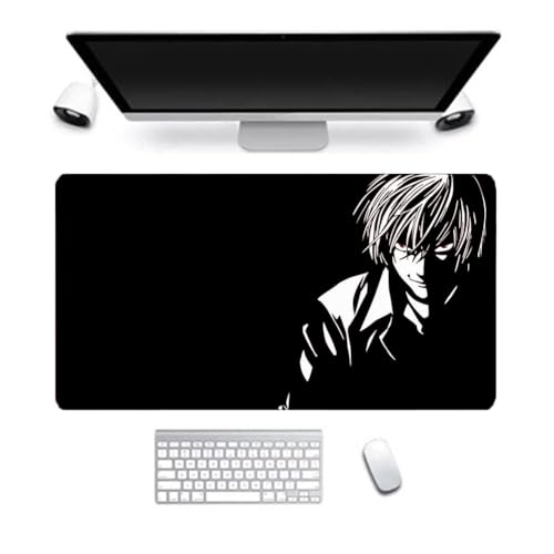 Chukamalilayi Death Note Mauspad, Anime-Mauspad, leicht, Yagami/L/Ryuuku, bedruckt, Gaming-Computer, Tastatur, Laptop-Matte, wasserabweisend, Mauspad für Büro, Studenten, Desktop (9, 80 x 30 cm) von Chukamalilayi