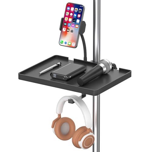 Universal Mikrofon Ständer Tablett Einstellbare Mic Stand Tray Clamp On Utility Shelf Stand Notenständer Tablett für Notenblatt, Live Streaming, Karaoke, Aufnahme, Notenständer Zubehör (22,1 x 16,5 Universal Mikrofon Ständer Tablett Einstellbare Mic Stand Tray Clamp On Utility Shelf Stand Notenständer Tablett für Notenblatt, Live Streaming, Karaoke, Aufnahme, Notenständer Zubehör (22,1 x 16,5 von Chunxiao